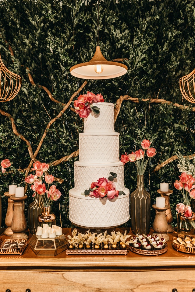 fiori matrimonio torta nuziale